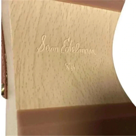 Sam Edelman Mule Clogs Shoes Women 8.5 39 Brown Kaye Vegan Leather Studs NEW - Picture 9 of 9